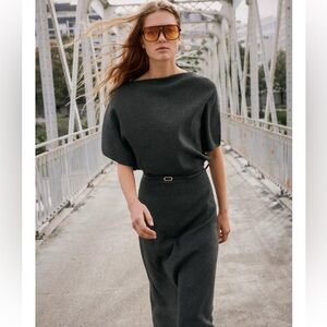 Zara Belted Midi Dress - New